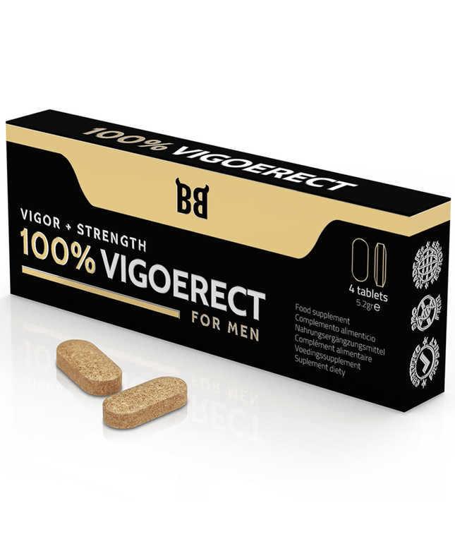 BLACK BULL - 100% VIGOERECT VIGORE + FORZA PER UOMINI 4 COMPRESSE - Only Vibes