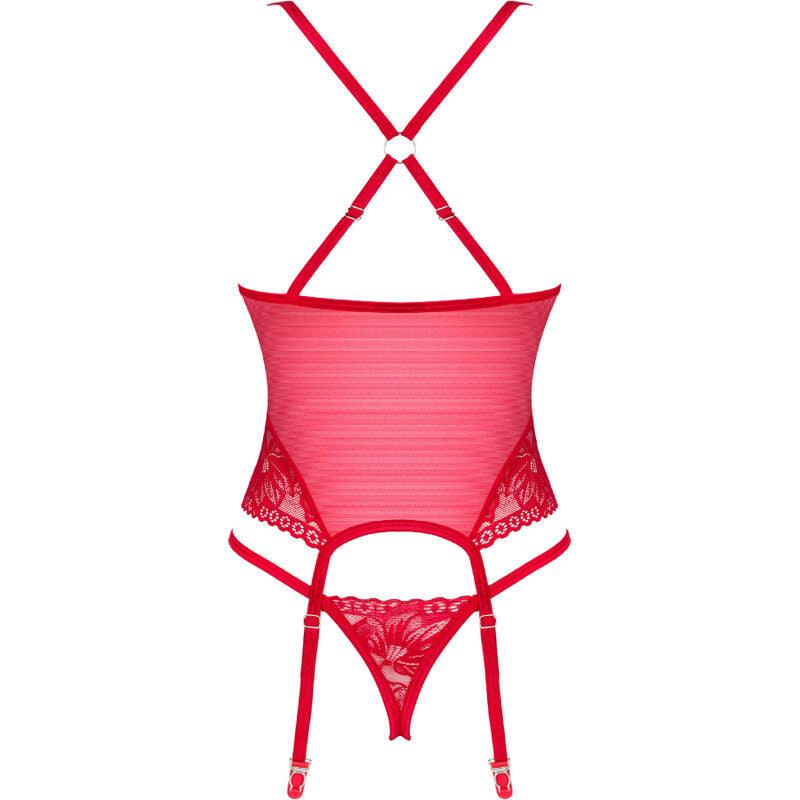 obsessive corsetto lacelove rosso xs s