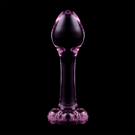 nebula series by ibiza modello 2 plug anale vetro borosilicato trasparente 11 cm o 3 5 cm