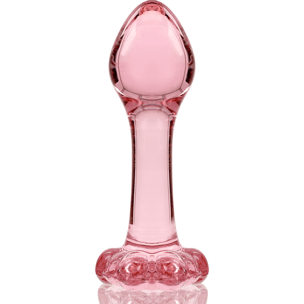 nebula series by ibiza modello 2 plug anale vetro borosilicato trasparente 11 cm o 3 5 cm