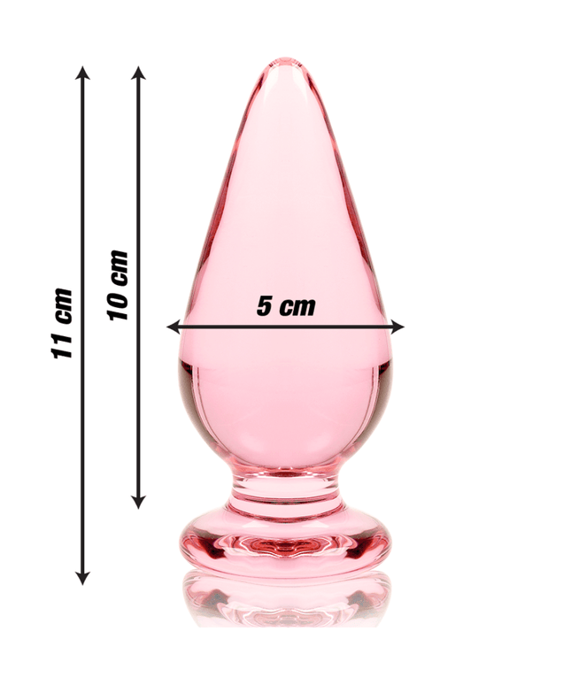 nebula series by ibiza modello 4 plug anale vetro borosilicato trasparente 11 cm o 5 cm
