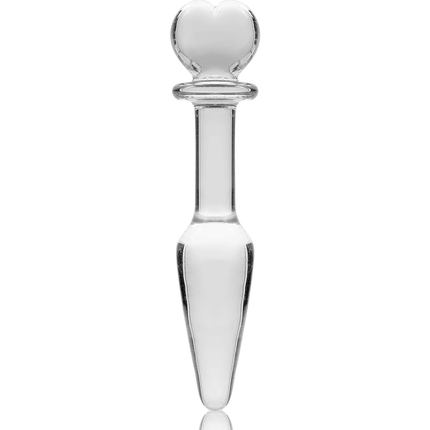 nebula series by ibiza modello 7 plug anale vetro borosilicato trasparente 13 5 cm o 3 cm