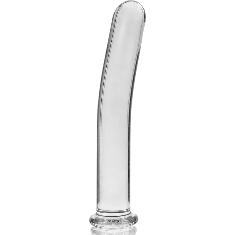 nebula series by ibiza modello 8 dildo in vetro borosilicato trasparente 14 5 cm o 2 cm