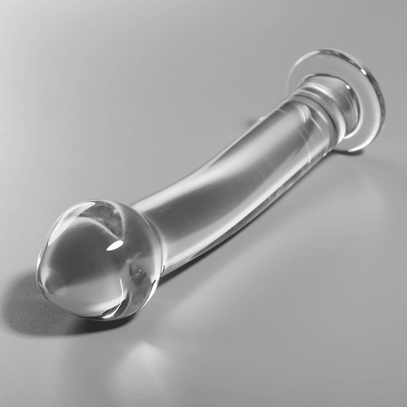 nebula series by ibiza modello 11 dildo in vetro borosilicato trasparente 16 cm o 3 cm