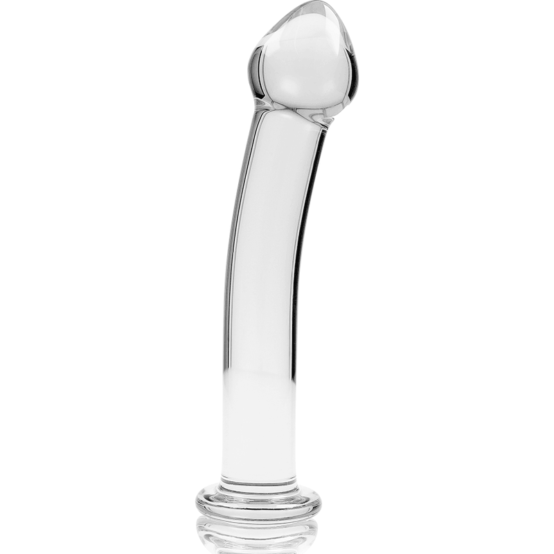 nebula series by ibiza modello 11 dildo in vetro borosilicato trasparente 16 cm o 3 cm