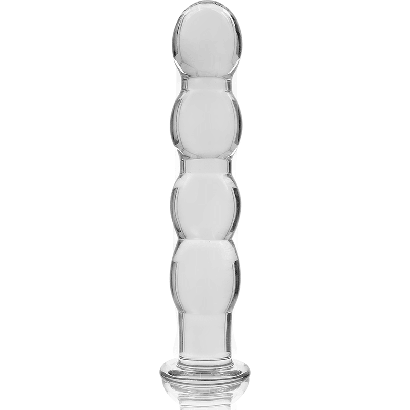 nebula series by ibiza modello 10 dildo in vetro borosilicato trasparente 16 5 cm o 3 5 cm