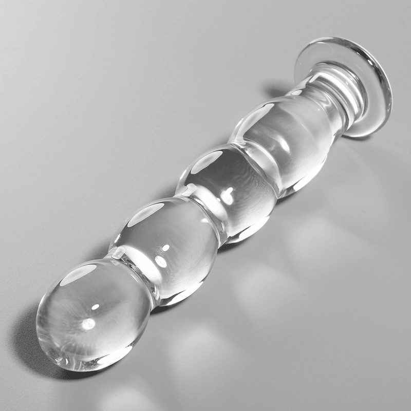 nebula series by ibiza modello 10 dildo in vetro borosilicato trasparente 16 5 cm o 3 5 cm