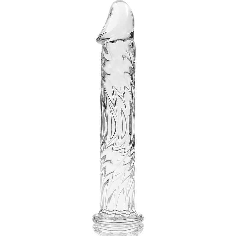 nebula series by ibiza modello 12 dildo in vetro borosilicato trasparente 17 cm o 3 5 cm