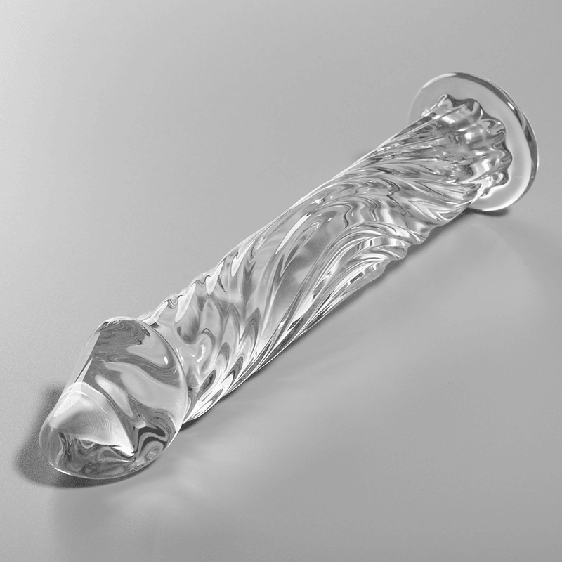 nebula series by ibiza modello 12 dildo in vetro borosilicato trasparente 17 cm o 3 5 cm