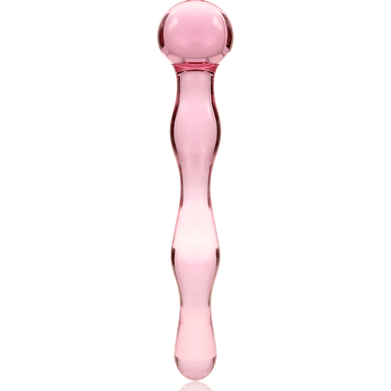 nebula series by ibiza modello 13 dildo in vetro borosilicato trasparente 18 cm o 3 5 cm