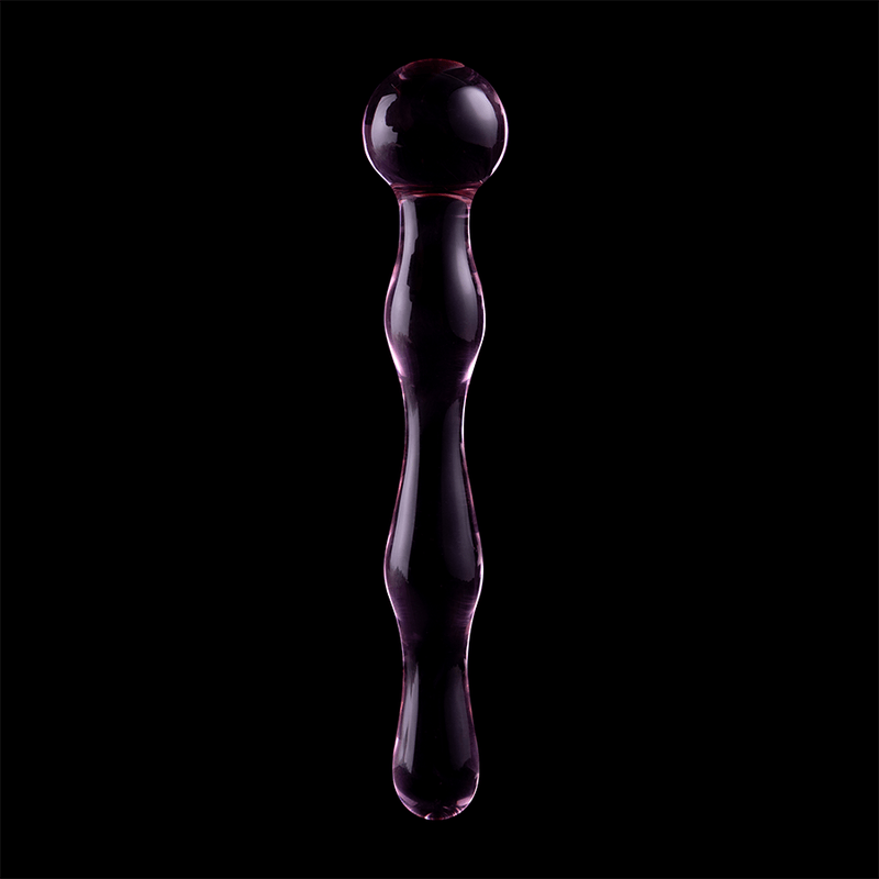 nebula series by ibiza modello 13 dildo in vetro borosilicato trasparente 18 cm o 3 5 cm