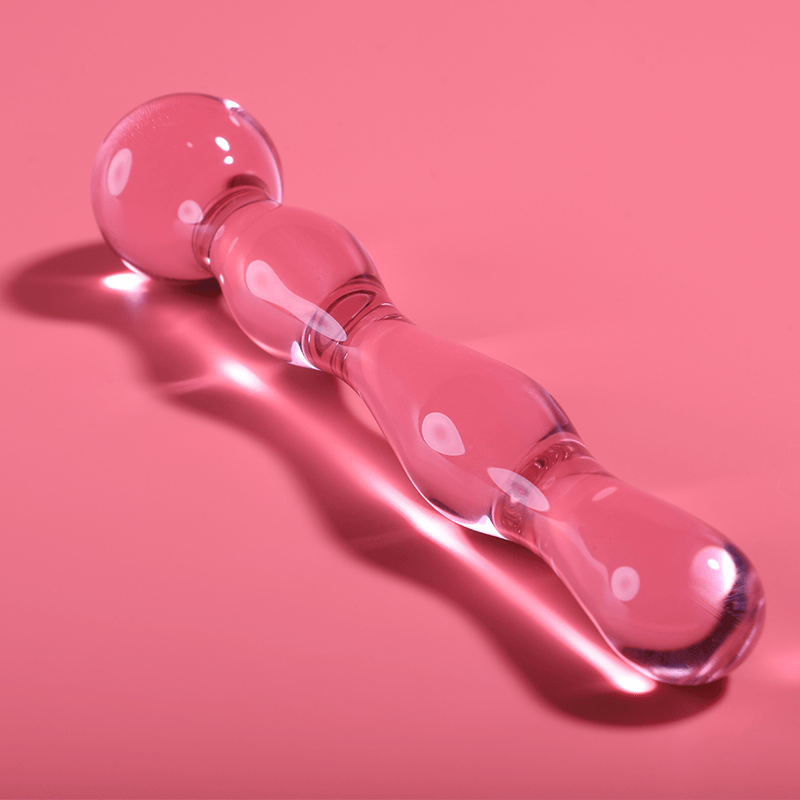 nebula series by ibiza modello 13 dildo in vetro borosilicato trasparente 18 cm o 3 5 cm