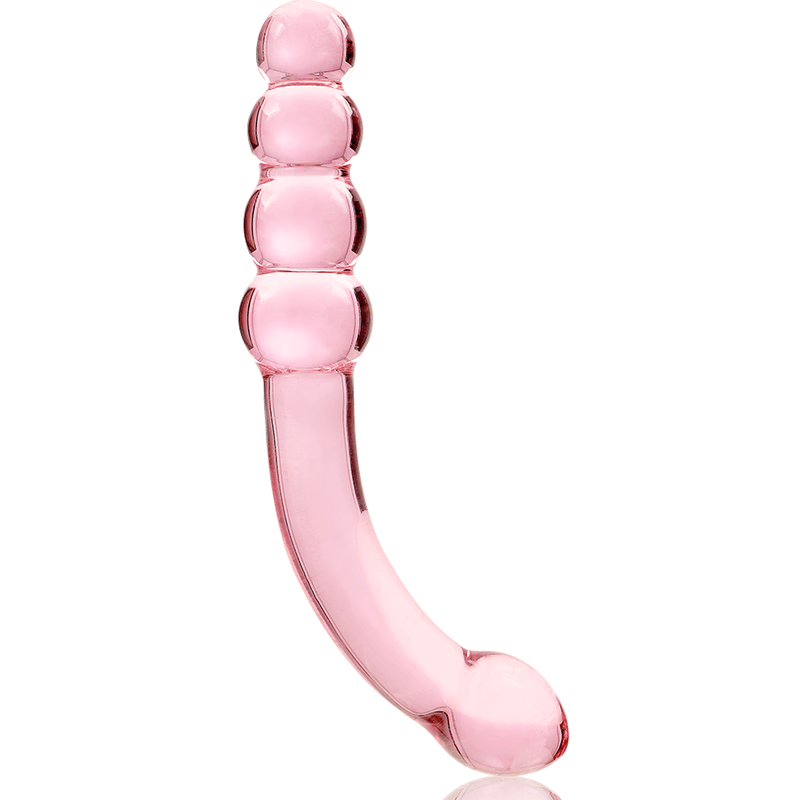 nebula series by ibiza modello 14 dildo in vetro borosilicato trasparente 18 5 cm o 3 cm