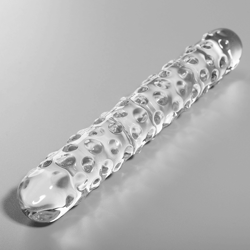 nebula series by ibiza modello 15 dildo in vetro borosilicato trasparente 18 5 cm o 3 cm