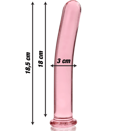 nebula series by ibiza modello 17 dildo in vetro borosilicato trasparente 18 5 cm o 3 cm