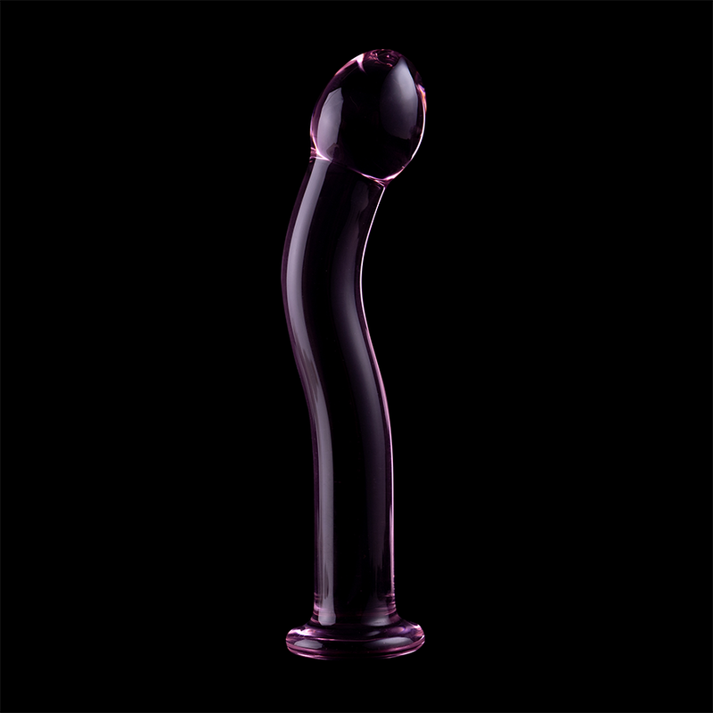 nebula series by ibiza modello 18 dildo in vetro borosilicato trasparente 18 5 cm o 3 5 cm