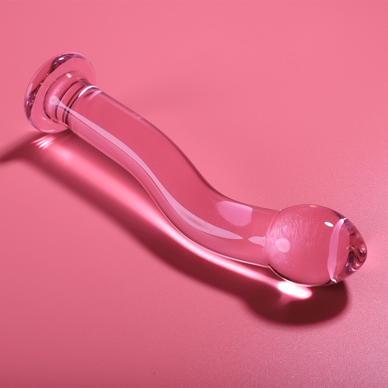 nebula series by ibiza modello 18 dildo in vetro borosilicato trasparente 18 5 cm o 3 5 cm