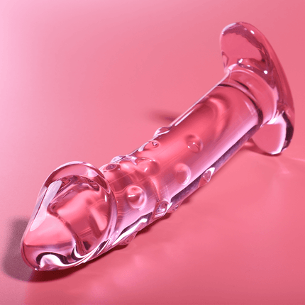nebula series by ibiza modello 19 dildo in vetro borosilicato trasparente 18 5 cm o 4 cm