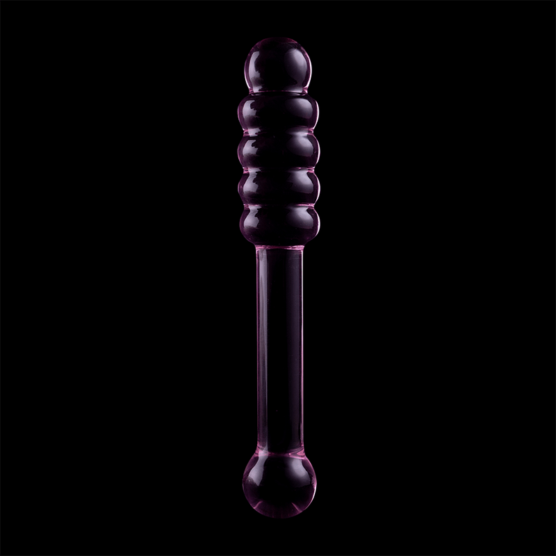 nebula series by ibiza modello 20 dildo in vetro borosilicato trasparente 20 5 cm o 3 cm