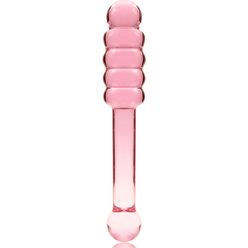 nebula series by ibiza modello 20 dildo in vetro borosilicato trasparente 20 5 cm o 3 cm