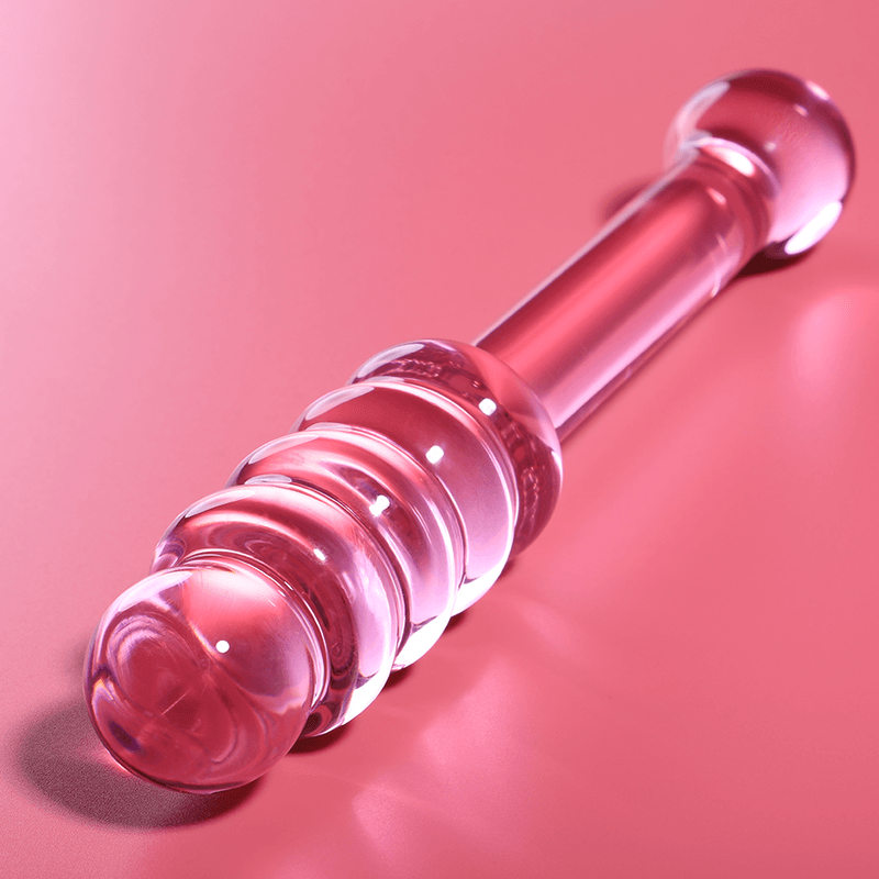 nebula series by ibiza modello 20 dildo in vetro borosilicato trasparente 20 5 cm o 3 cm