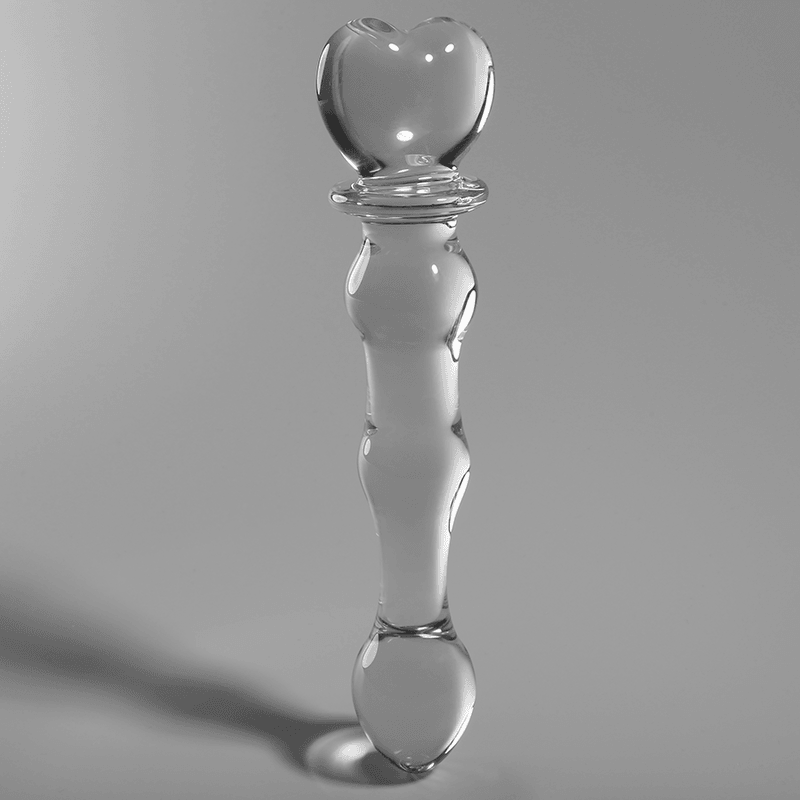 nebula series by ibiza modello 21 dildo in vetro borosilicato trasparente 20 5 cm o 3 5 cm