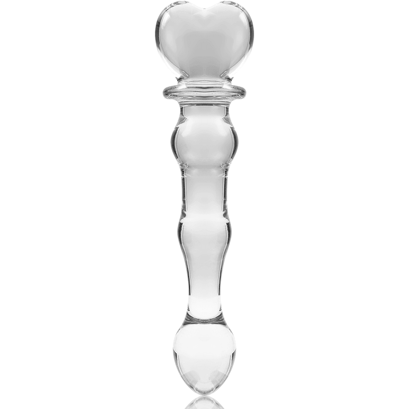 nebula series by ibiza modello 21 dildo in vetro borosilicato trasparente 20 5 cm o 3 5 cm