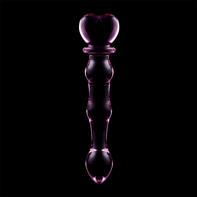 nebula series by ibiza modello 21 dildo in vetro borosilicato trasparente 20 5 cm o 3 5 cm