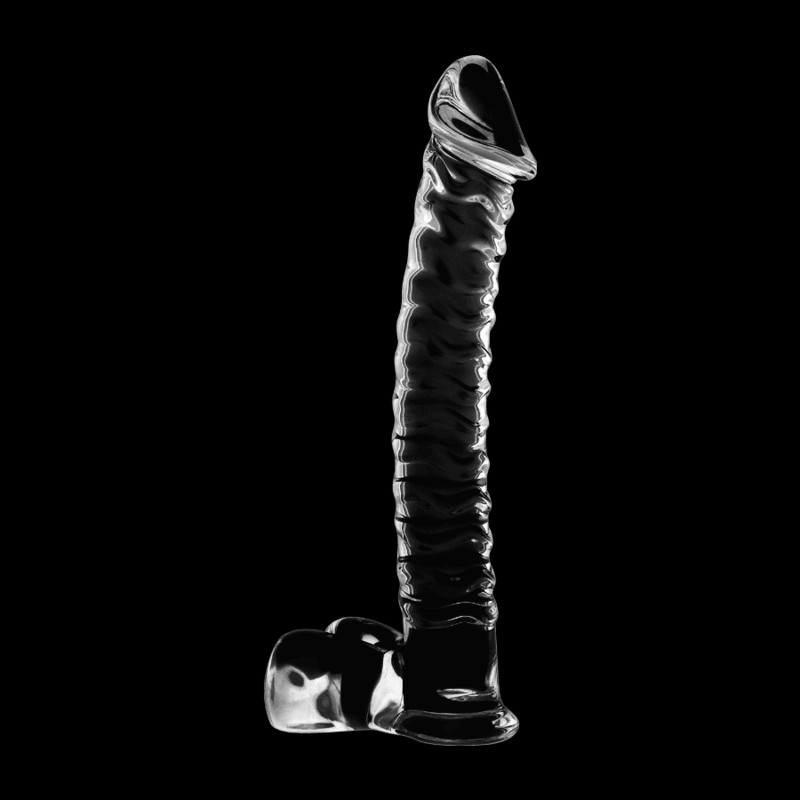 nebula series by ibiza modello 23 dildo in vetro borosilicato trasparente 21 5 cm o 4 cm