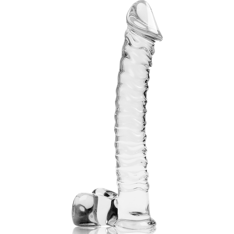 nebula series by ibiza modello 23 dildo in vetro borosilicato trasparente 21 5 cm o 4 cm