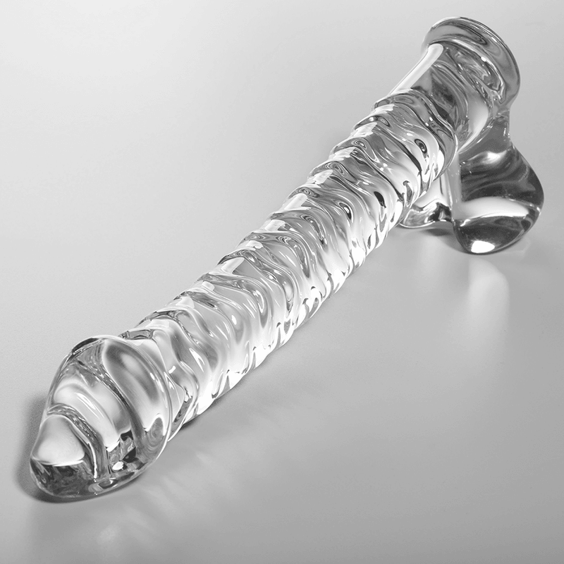 nebula series by ibiza modello 23 dildo in vetro borosilicato trasparente 21 5 cm o 4 cm