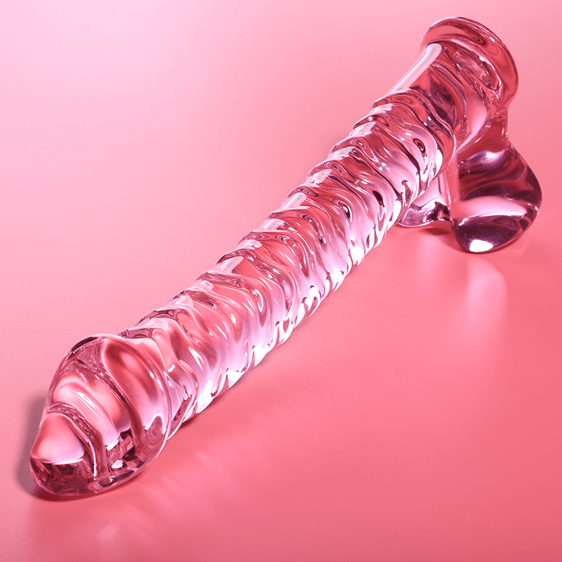 nebula series by ibiza modello 23 dildo in vetro borosilicato trasparente 21 5 cm o 4 cm