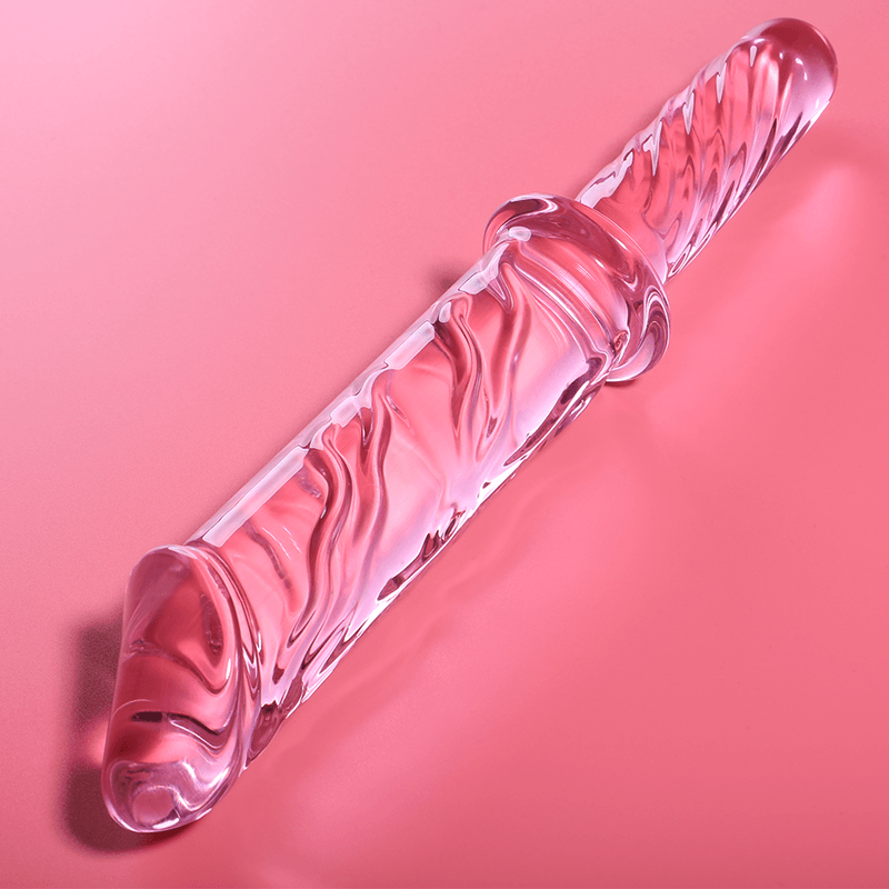 nebula series by ibiza modello 24 dildo in vetro borosilicato trasparente 28 5 cm o 5 cm