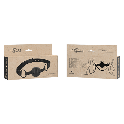 intense fetish ball gag in pelle vegana