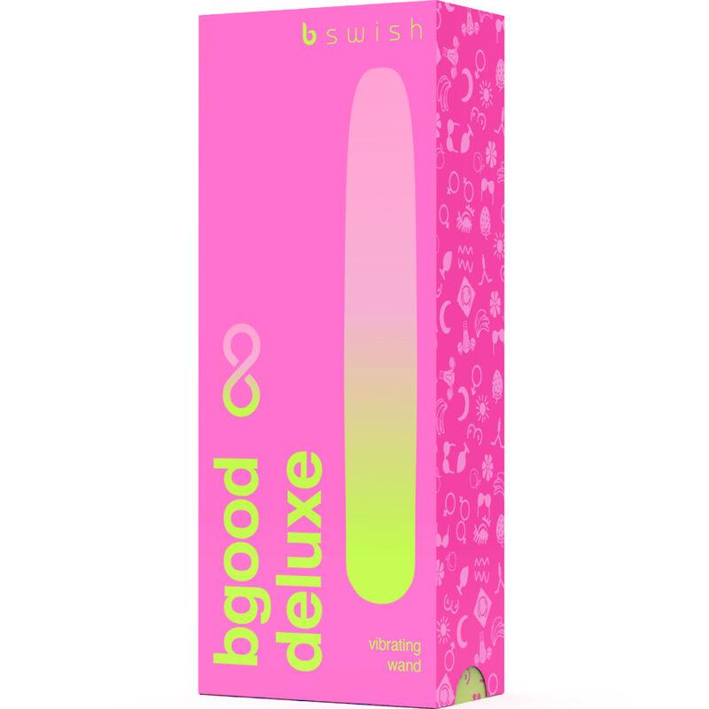 b swish bgood infinite deluxe vibratore ricaricabile in silicone rosa