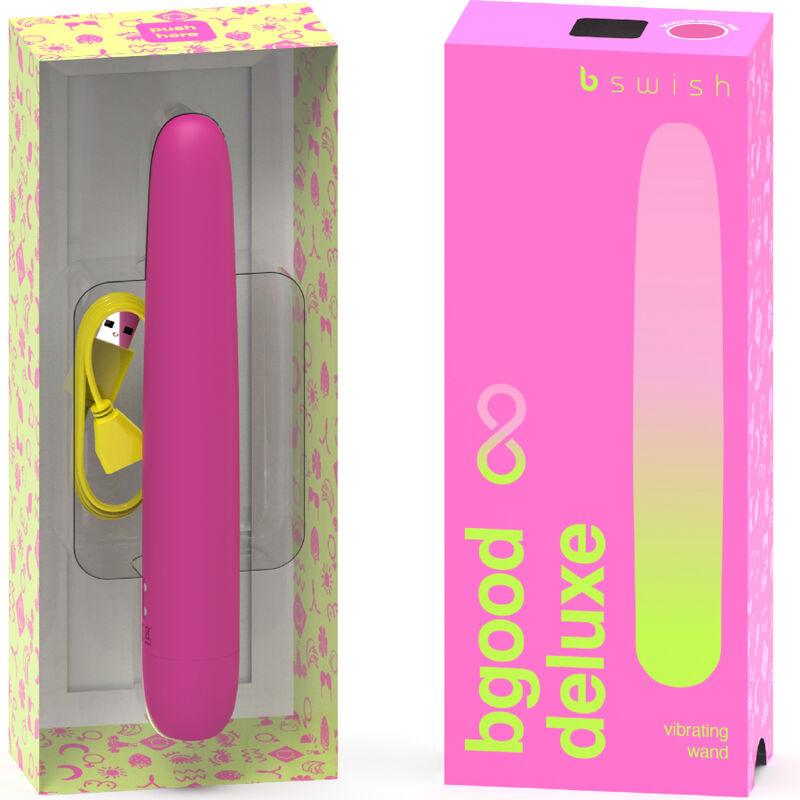 b swish bgood infinite deluxe vibratore ricaricabile in silicone rosa