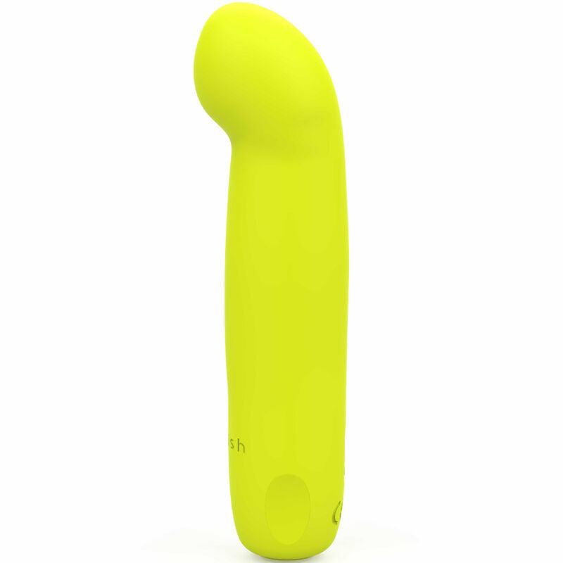 b swish bcute curve infinite classic vibratore in silicone ricaricabile giallo