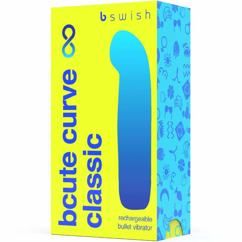 b swish bcute curve infinite classic vibratore in silicone ricaricabile giallo