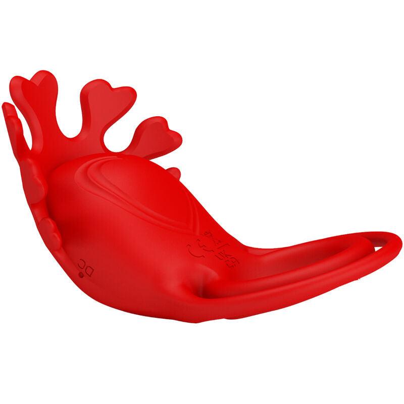 pretty love anello vibratore ruben 7 vibrazioni in silicone rosso