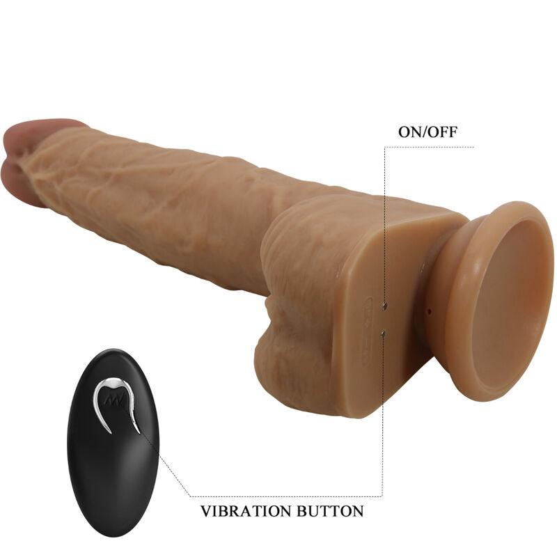 pretty love dildo in silicone jonathan 3 vibrazioni 3 misure di inserimento telecomando 21 cm