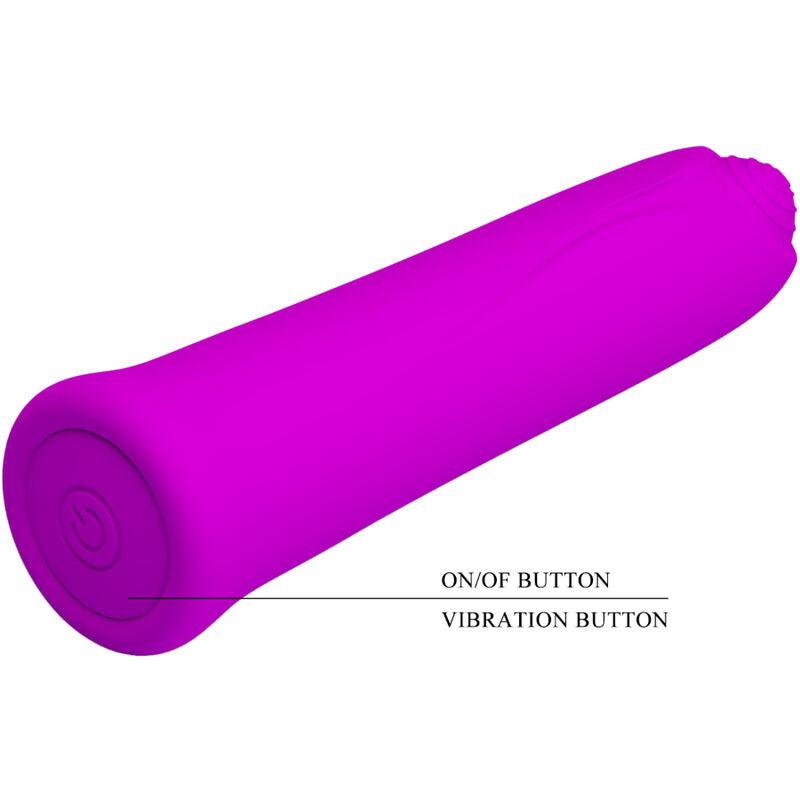 pretty love vibratore curtis mini super power 12 vibrazioni in silicone violetto