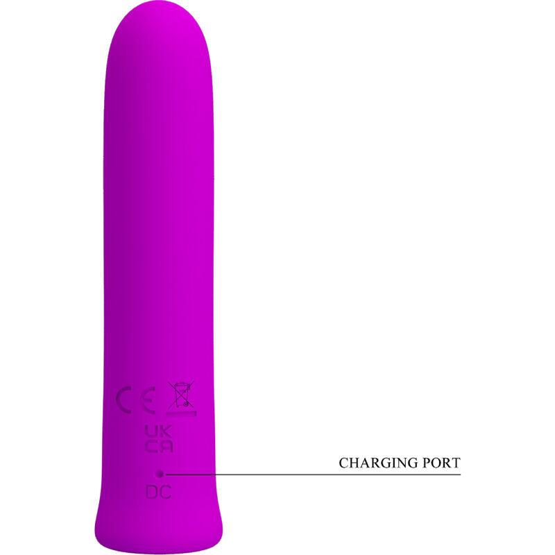 pretty love vibratore curtis mini super power 12 vibrazioni in silicone violetto