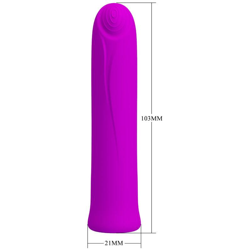 pretty love vibratore curtis mini super power 12 vibrazioni in silicone violetto