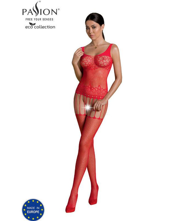passion collezione eco bodystocking eco bs001 nero