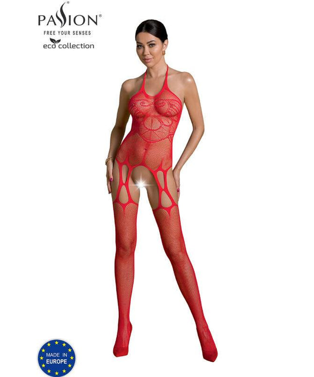 passion collezione eco bodystocking eco bs002 nero