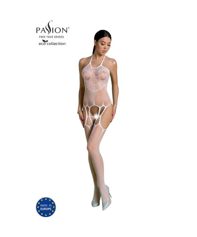 passion collezione eco bodystocking eco bs002 nero
