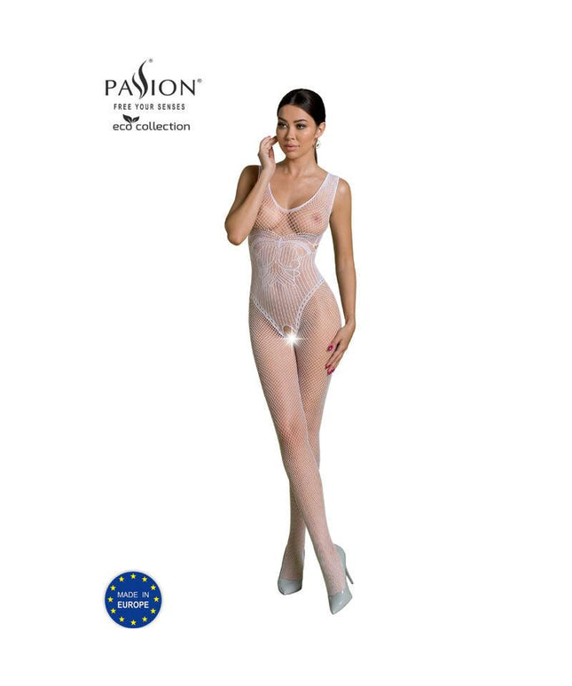passion collezione eco bodystocking eco bs003 nero