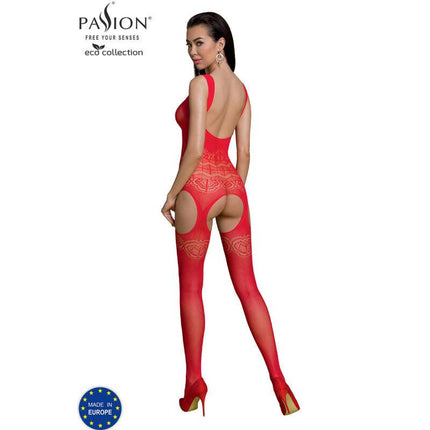 passion collezione eco bodystocking eco bs005 nero