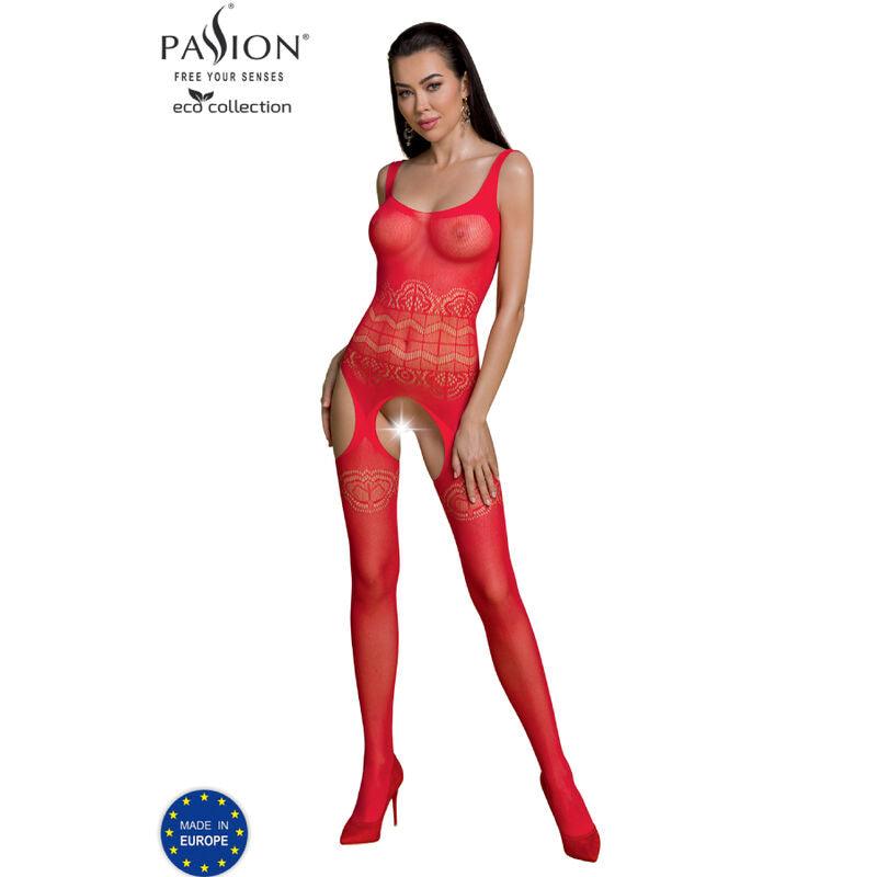 passion collezione eco bodystocking eco bs005 nero