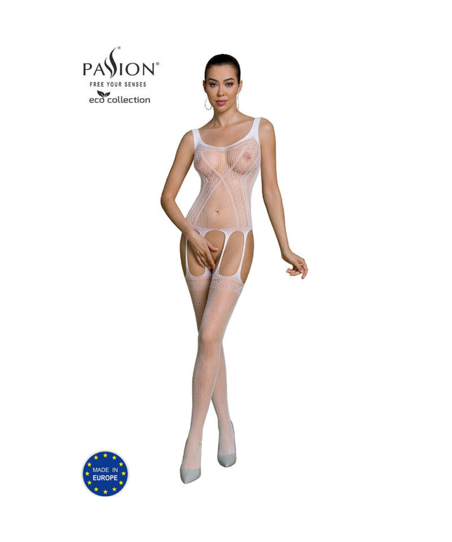 PASSION - COLLEZIONE ECO BODYSTOCKING ECO BS007 NERO
